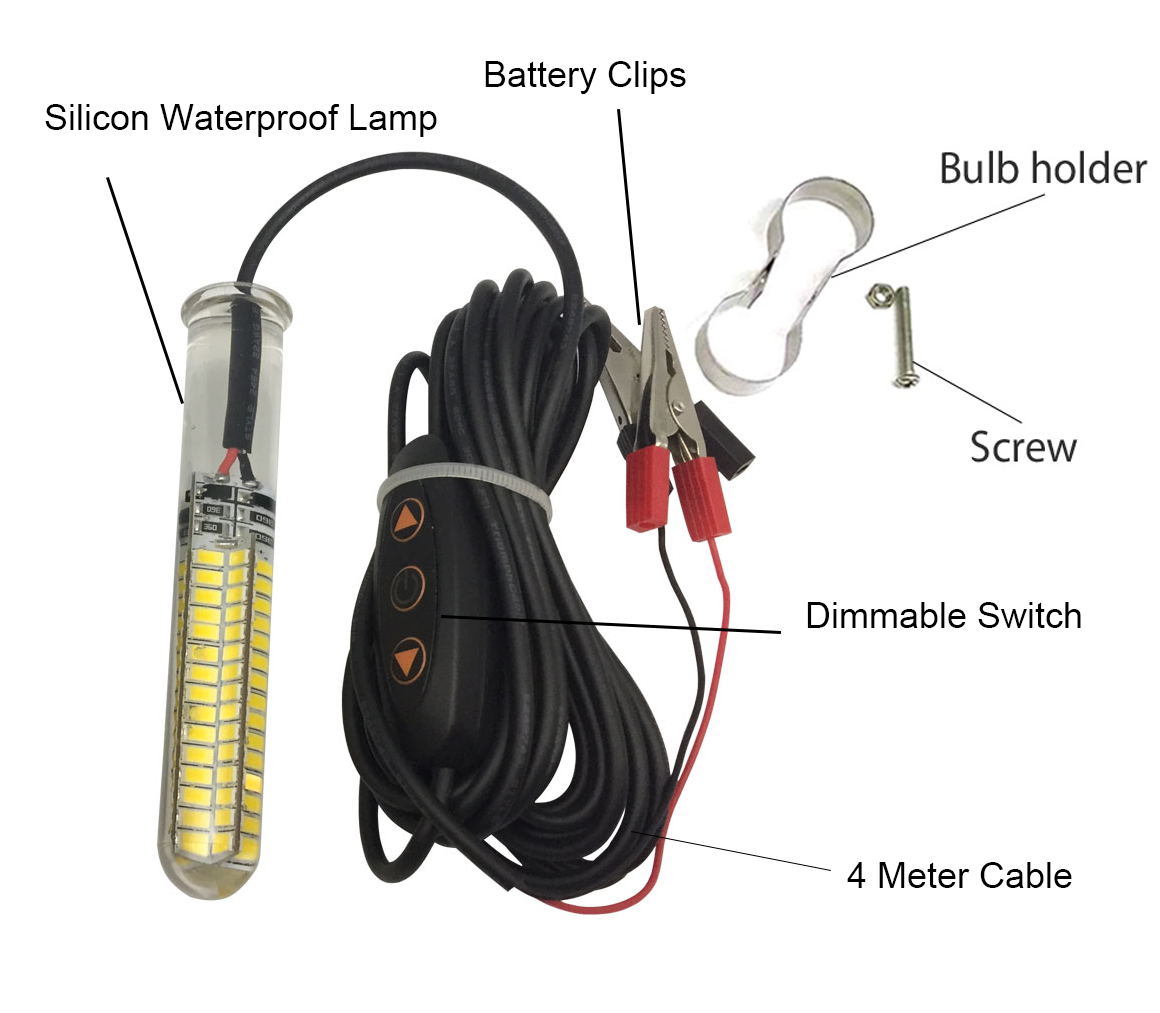 LED Underwater Fishing Light 12-20V- Dual-use