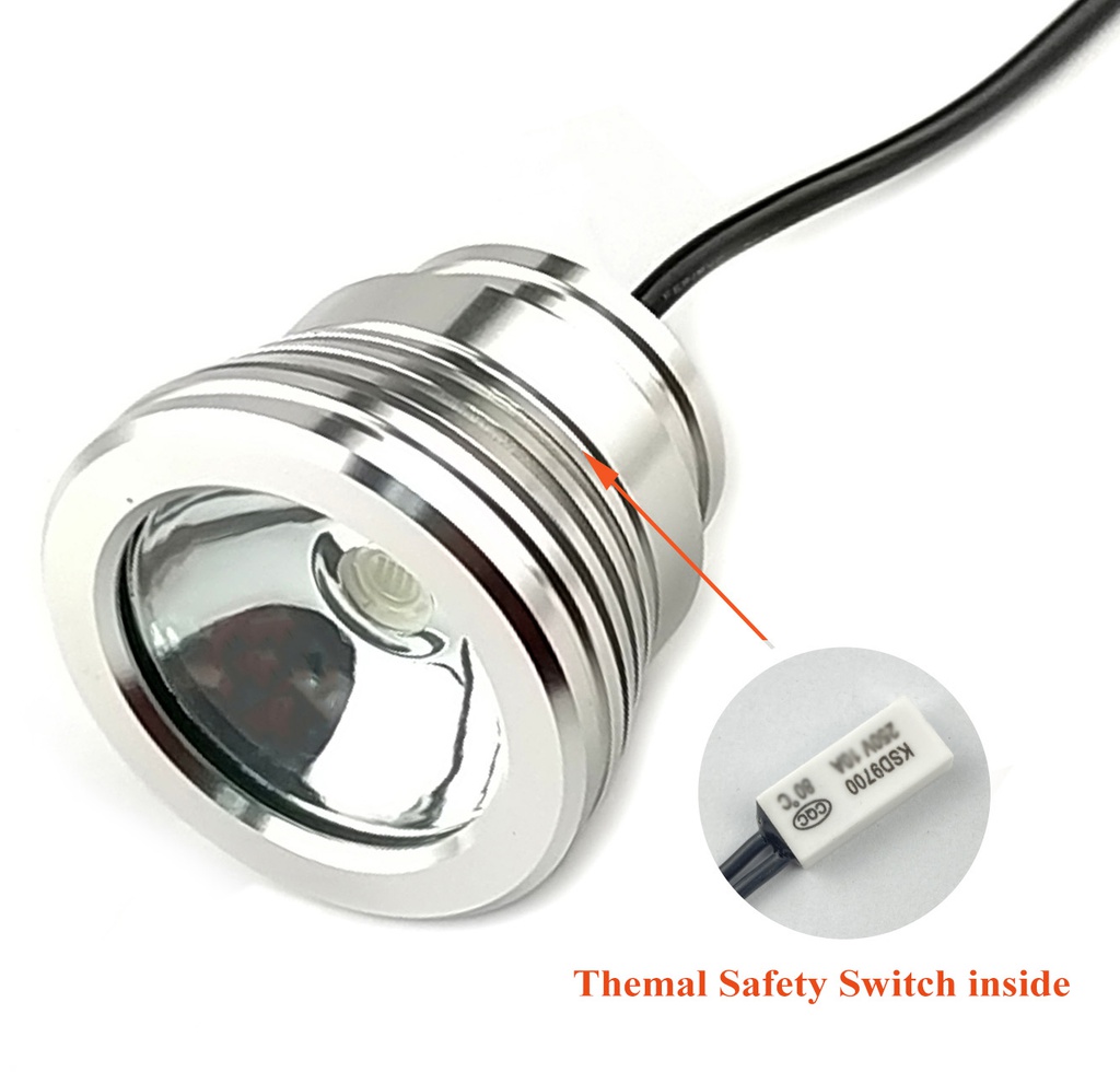20W 3200Lumens Dimmable LED Underwater Fishing Light Aluminum Profile Lamp DC5-32V Input with 6M Cable