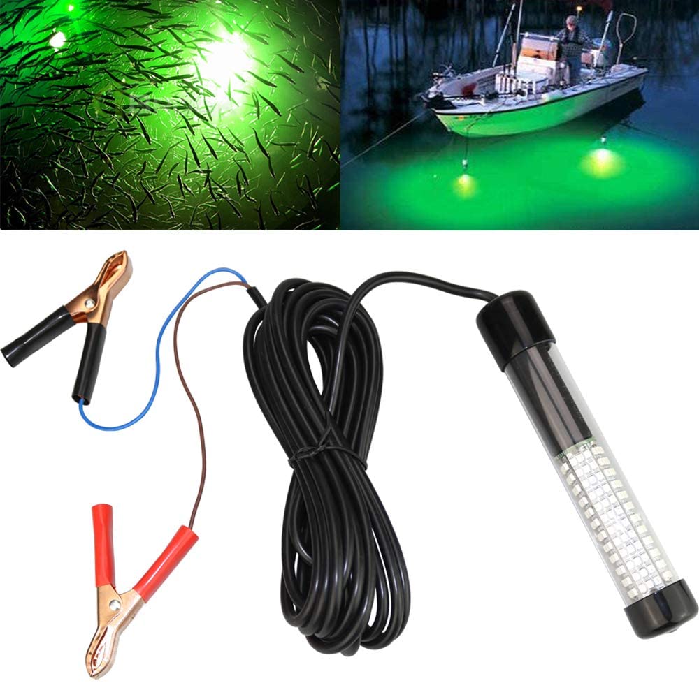 12V 10.8W LED Submersible Fishing Light Underwater Fish Finder Lamp