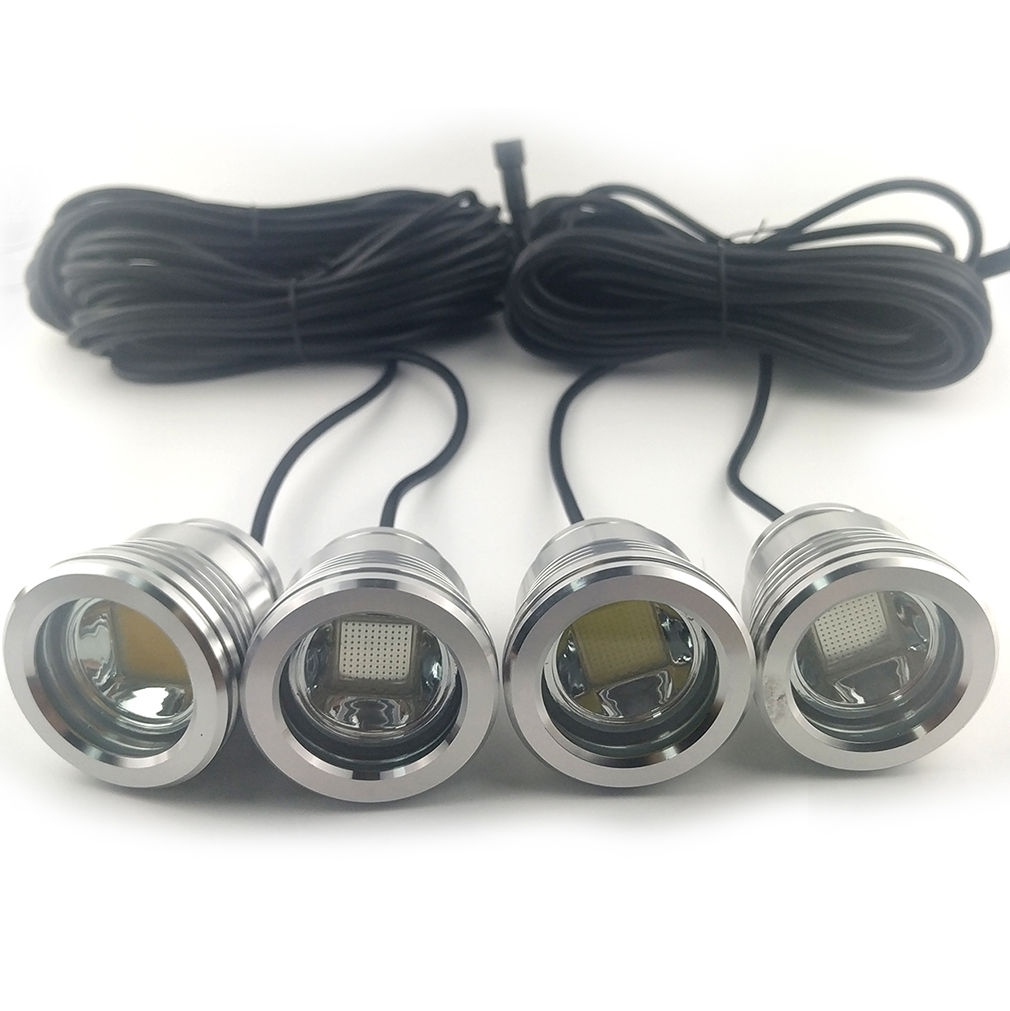100W 12000Lumens Dimmable LED Underwater Fishing Light Aluminum Profile Lamp DC12-24V Input with 7M Cable