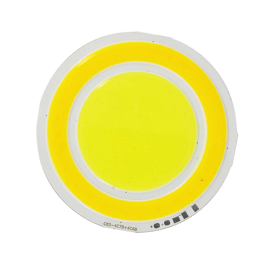 5.6*2W LED Round COB Module Panel DC12V/450mA 82MM Dual CCT Warm White + White