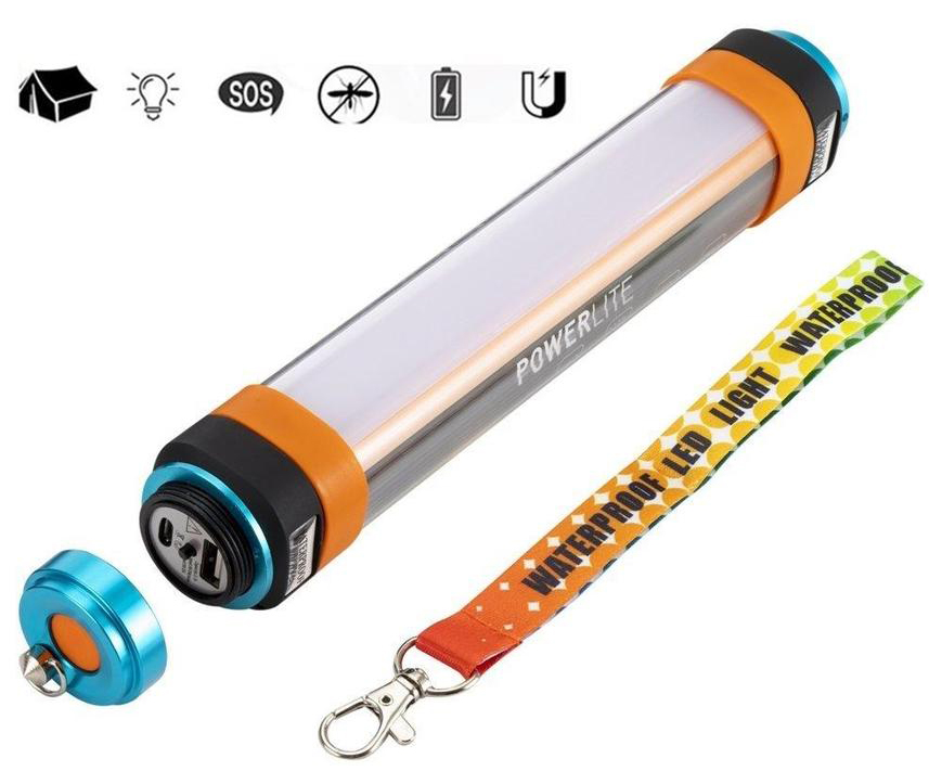 [4 IN 1]POWERLITE USB Rechargeable Waterproof Travel Light LED Lamp ...